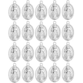 Saint Mother Teresa of Calcutta/Holy Family/The Divine Mercy/Therese of Lisieux/Ecce Homo Mater Dolorosa Medallion Pendant for DIY Rosary Chaplet Parts