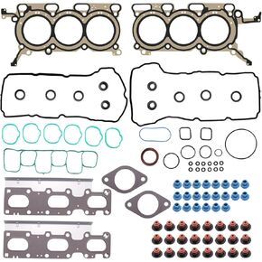 HGS4213 Cylinder Head Gasket Set for 2011-2019 Ford Explorer Edge Flex Taurus Police Interceptor Sedan 3.5L V6 N/A Valve Cover Gasket VS50814R