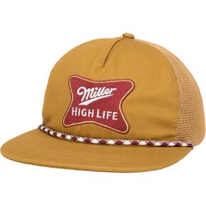 Miller High Life Embroidered Logo Cotton Twill Rope Hat Multi