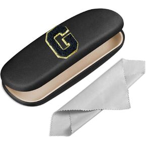 Eyeglasses Case Hard Shell, Reading Glasses Case with Cleaning Cloth for Men Women Girls Kids