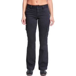 YMI Women's Low Rise Cargo Flare Jean