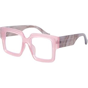 Oversized Square Blue Light Glasses Women Men Thick Big Frame Computer Eyewear Non Prescription Eye Glasses in Kuwait