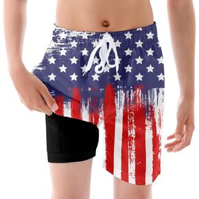 Boys Swim Trunks Compression Liner Bathing Suit Quick Dry Swimsuit 6-20T