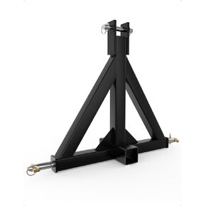 3 Point 2" Trailer Hitch Receiver Heavy-Duty for Category 1 Tractors Compatible with Kubota, BX, LM25H, WLM Tractor, NorTrac, Yanmar, Kioti, Cat, John Deere