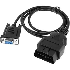 OBD-II 16Pin Male to DB9 RS232 Auto Vehicle Extension Connector Cable with 1M Line for Cars Diagnostic Adapter Scanner