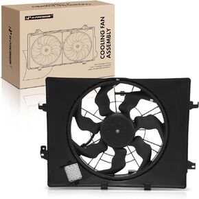 A-Premium Engine Radiator Cooling Fan Assembly Compatible with Select Hyundai and Kia Models - Sonata 2011-2015, Optima 2014-2016