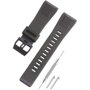 Watch Band Compatible with Caiso 24mm Band, Soft Resin Rubber Quick Release Replacement Watch Strap for Caiso G-Shock GA-2000 PRW-6600 PRG-600/650, Black