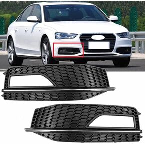 NC MYEEBOO Fog Light Grill Cover Front Bumper Grille for Audi A4 S-line S4 2013-2015 (A)