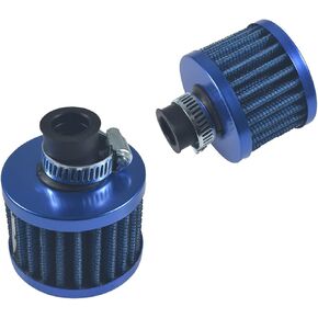 QZmotorsu 2PCS 12mm Air Filter Turbo Vent Breather For GX160 GX200 168F 5.5/6.5HP Engine 212cc Go Kart, red