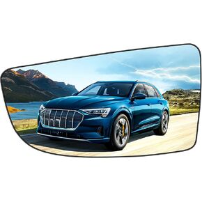 Left Driver Side Mirror Lower Part Glass Replacement for 2015 2016 2017 Ford Transit T150, T250, T350 Rearview Side Heated Mirror with Blacking Plate Replace ‎BK3Z17K707A