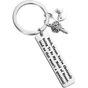 LQRI Maid of Honor Proposal Gift You're Obviously Going To Be My Maid of Honor Keychain