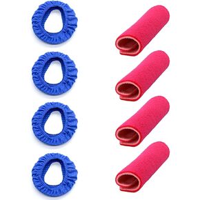 CPAP'Mask Liners/Strap Covers Kit -Compatible with AirFit F20 & AirTouch F20 Reduce Air Leakage and Soft Strap Cushions for Headgear Strap Reduce Red Mark, NOT for Mirage Quattro,Nasal