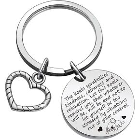 ZQEOU Koala Keychain Best Friend Keychain Koala Bear Appreciation Keychain BFF Gift