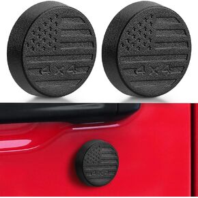 Keyhole Covers for 2018-2025 Jeep Wrangler JL and Gladiator JT Front Door, Strong Magnet Keyhole Decor Accessories for Door Lock Protection