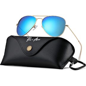 Pro Acme Classic Polarized Aviator Sunglasses for Women Men, Lightweight Metal Pilot Frame UV400 Protection 58MM in Kuwait