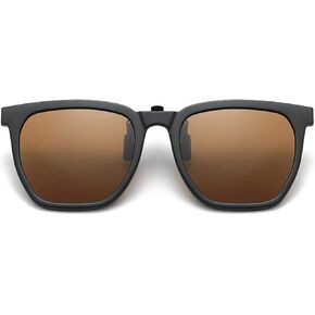 Clip On Polarized Sunglasses Over Prescription Glasses for Men Women UV Protection TR90 Durable Frame