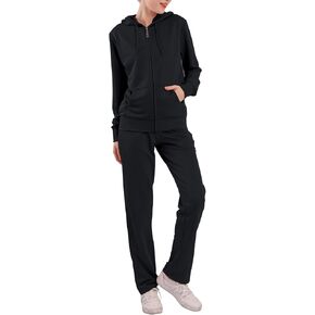 Womens Sweatsuits Set 2 Piece Jogging Suits Zip Hoodie Sweatpants Tracksuit Training Outfits
