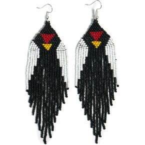 Beaded Drop Earrings Statement Colorful Beaded Earrings Handmade Bohemia Beadwork Dangle Earrings For Woman. in Saudi Arabia