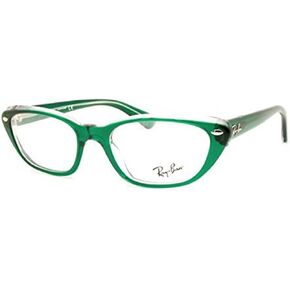 Ray-Ban Women's RX5242 Sunglasses,53mm,Green/Demo