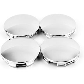 RTrhinotuning 65mm Wheel Center Caps Compatible with VOSSEN CV3 CV5, 64.5mm(2.54in)/60.5mm(2.38in) 4 Hub Caps Chrome Center Caps for Rims