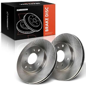 A-Premium 10.24 inch (260mm) Front Vented Disc Brake Rotors Compatible with Select Honda and Acura Models - Accord 1998-2002, Prelude 1992-1996, CL 1998-1999, 2-PC Set