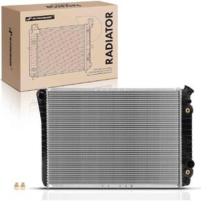 A-Premium Engine Coolant Radiator Assembly with Transmission Oil Cooler Compatible with Chevrolet Camaro 1982-1992, P20 1989, P30 1989-1990 & GMC P2500 1989, P3500 1989-1990 & Pontiac Firebird