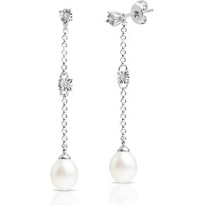 Freshwater Pearl Earrings for Women in Sterling Silver | Sterling Silver Pearl Earrings in Various Styles by MAX + STONE