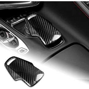 AIRSPEED for C8 Gear Shift Knob Head Cover Sticker Hard Carbon Fiber Interior Protective Decoration Trim for Corvette C8 Z51 Z06 2020 2021 2022