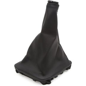 uxcell Black Faux Leather Car Manual Gear Shift Knob Boot Dust Cover for Hyundai Elantra