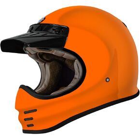 TORC T3 Fiberglass Retro Classic Full-Face Motorcycle Helmet DOT & ECE Approved