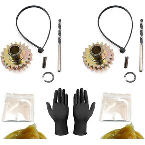 for 2X Trucks Seat Height Adjuster Motor 5609780 Repair Gear + nitrile gloves + grease oil For Chevrolet For GMC For Dodge Ram Town For Cadillac Escalade 2007-2013