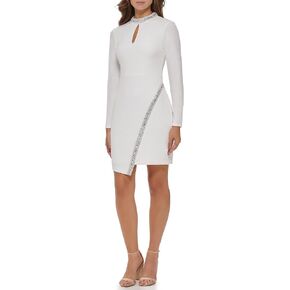 GUESS Women's Crepe Cut Out Sheath Dress
