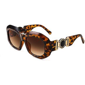 FEISEDY Retro Square Sunglasses Women Men Oversized Irregular Polygon Sunglasses Thick Frame Shade B2945