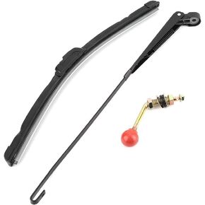 Windscreen Wiper Wipers, UTV Manual Hand Operated Windshield Wiper Blade Universal Replacement Kit