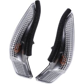 ACROPIX Blinker Light, Rear Left Right Mirror Turn Signal Light Lamp, for Toyota Corolla 2014-2017, Plastic, 81740-52050, Black, 1 Set Car Parts