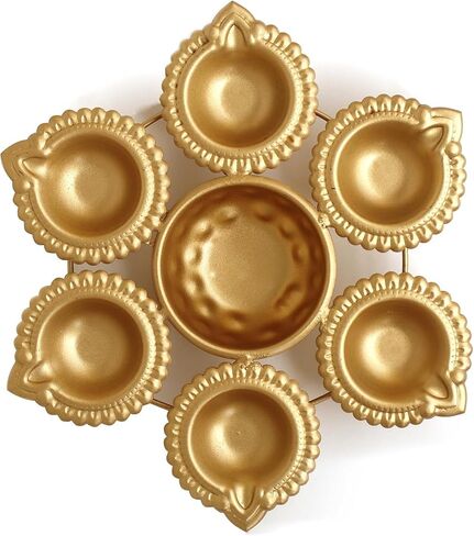 Assorted Decorative Traditional Urli Diya | Perfect for Center Table, Living Room, Office, Home & Pooja Room, Wedding Gift, (10) in Kuwait