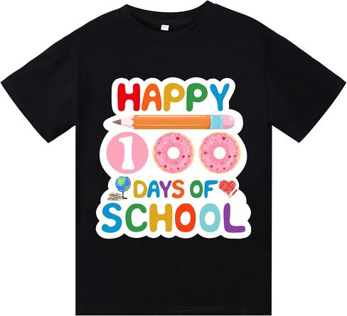 MORFORU Happy 100 Days of School Shirt for Boy and Girls in Saudi Arabia