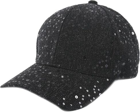 Shiny Sequin Baseball Cap for Women Girls Glitter Bling Party Hats Adjustable Trucker Baseball Caps in Kuwait