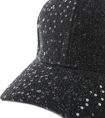 Shiny Sequin Baseball Cap for Women Girls Glitter Bling Party Hats Adjustable Trucker Baseball Caps in Kuwait