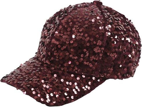 Shiny Sequin Baseball Cap for Women Girls Glitter Bling Party Hats Adjustable Trucker Baseball Caps in Kuwait