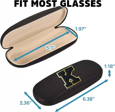Eyeglasses Case Hard Shell, Reading Glasses Case with Cleaning Cloth for Men Women Girls Kids in Saudi Arabia