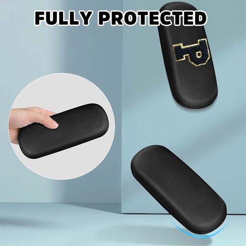 Eyeglasses Case Hard Shell, Reading Glasses Case with Cleaning Cloth for Men Women Girls Kids in Saudi Arabia