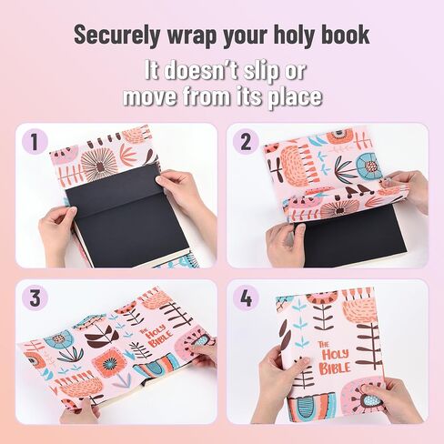 Mr. Pen- Bible Book Cover, 8" x 6.3", Bible Sleeve Cover, Book Covers for Bibles, Stretchable Book Covers for Paperback Book Covers for Hardcover, Stretchy Book Covers for Soft Cover Books in Saudi Arabia