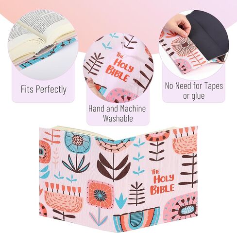 Mr. Pen- Bible Book Cover, 8" x 6.3", Bible Sleeve Cover, Book Covers for Bibles, Stretchable Book Covers for Paperback Book Covers for Hardcover, Stretchy Book Covers for Soft Cover Books in Saudi Arabia