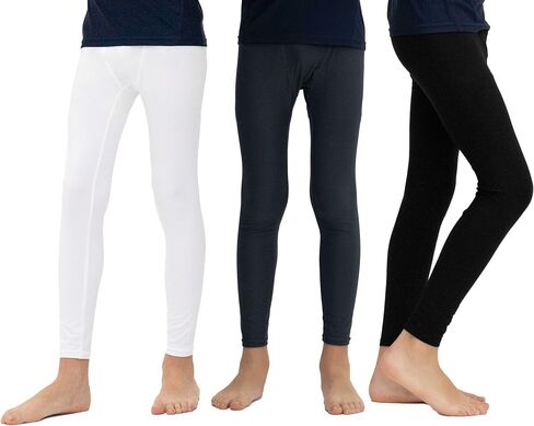 KISTA 3 Pack Kid's Compression Pants, Athletic Sports Leggings & Running Tights Bottoms in Kuwait
