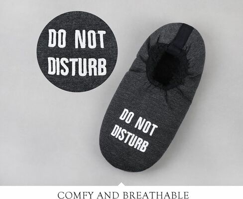 DICUIRD Mens Soft Soles Slipper Socks With Grippers, Cozy&Warm Slippers With Non Skid Bottoms, Fuzzy House Slippers in Kuwait
