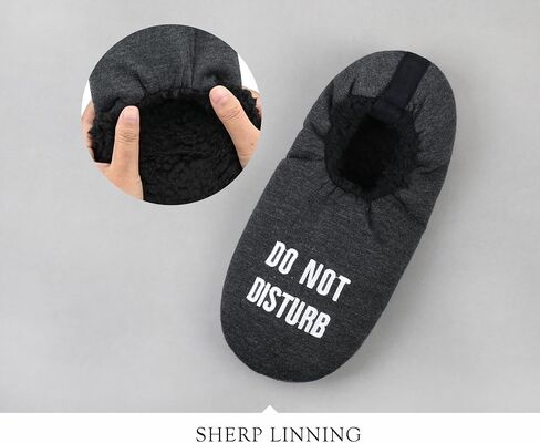 DICUIRD Mens Soft Soles Slipper Socks With Grippers, Cozy&Warm Slippers With Non Skid Bottoms, Fuzzy House Slippers in Kuwait