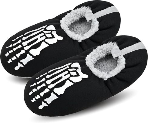 DICUIRD Mens Soft Soles Slipper Socks With Grippers, Cozy&Warm Slippers With Non Skid Bottoms, Fuzzy House Slippers in Kuwait