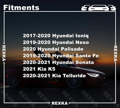 Rexka 15 قطعة مشبك قولبة لفتح عجلة الروك 87758-G2000 لسيارة Hyundai Kia Elantra، Ioniq، Palisade، Santa Fe، Sonata، Tucson، K5، Sorento، Telluride 87758G2000 in Saudi Arabia