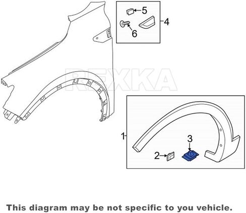 Rexka 15 قطعة مشبك قولبة لفتح عجلة الروك 87758-G2000 لسيارة Hyundai Kia Elantra، Ioniq، Palisade، Santa Fe، Sonata، Tucson، K5، Sorento، Telluride 87758G2000 in Saudi Arabia